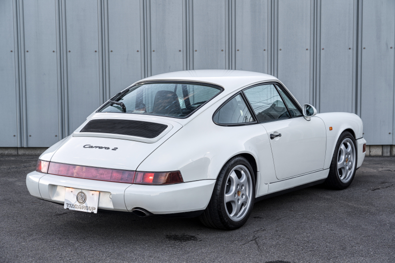 ポルシェ 911(Type964) ｶﾚﾗ2　正規ﾃﾞｨｰﾗｰ車 5速ﾏﾆｭｱﾙ 3.6L水平対向6気筒OHCｴﾝｼﾞﾝ/250PS 4Wayﾚｻﾞｰｼｰﾄ 純正ﾀｰﾎﾞﾐﾗｰ ﾋﾞﾙｼｭﾀｲﾝ車高調 Cupﾀｲﾌﾟ17ｲﾝﾁAW　ｴﾝｼﾞﾝO/H済み