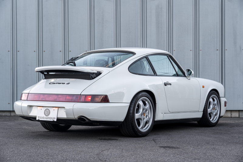 ポルシェ 911(Type964) ｶﾚﾗ2　正規ﾃﾞｨｰﾗｰ車 5速ﾏﾆｭｱﾙ 3.6L水平対向6気筒OHCｴﾝｼﾞﾝ/250PS 4Wayﾚｻﾞｰｼｰﾄ 純正ﾀｰﾎﾞﾐﾗｰ ﾋﾞﾙｼｭﾀｲﾝ車高調 Cupﾀｲﾌﾟ17ｲﾝﾁAW　ｴﾝｼﾞﾝO/H済み