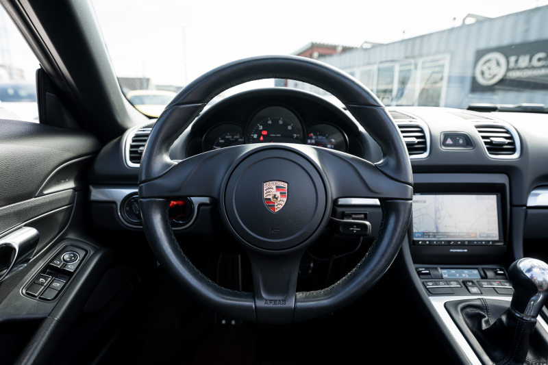 ポルシェ ボクスター(Type981) ﾍﾞｰｽｸﾞﾚｰﾄﾞ　6速ﾏﾆｭｱﾙ ﾌﾞﾗｯｸﾊｰﾌﾚｻﾞｰｼｰﾄ ﾌﾞﾗｯｸｿﾌﾄﾄｯﾌﾟ ｸﾗﾘｵﾝﾅﾋﾞ ﾌﾙｾｸﾞTV PDLS ﾋﾞﾙｼｭﾀｲﾝ車高調 ﾎﾞｸｽﾀｰ18ｲﾝﾁAW　2年保証