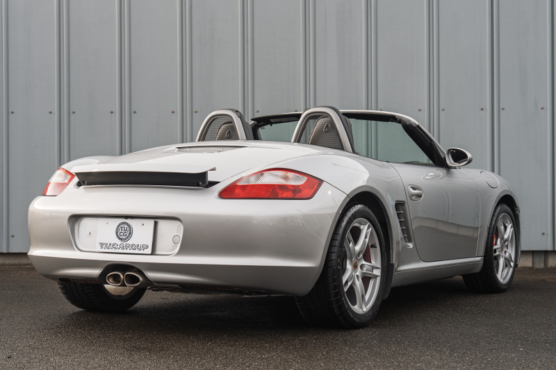 ポルシェ ボクスター(Type987) S　MY08 ﾌﾞﾗｯｸﾚｻﾞｰｲﾝﾃﾘｱ ｱﾀﾞﾌﾟﾃｨﾌﾞｽﾎﾟｰﾂｼｰﾄ ｼｰﾄﾋｰﾀｰ ｷｾﾉﾝﾍｯﾄﾞﾗｲﾄ ｸﾙｺﾝ ﾎﾞｸｽﾀｰS18ｲﾝﾁAW ｶﾗｰｸﾚｽﾄｾﾝﾀｰｷｬｯﾌﾟ ｵｰﾄｴｱｺﾝ 　2年保証