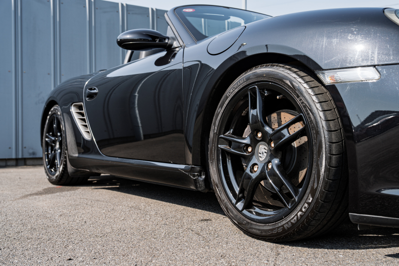 ポルシェ ボクスター(Type987) ﾍﾞｰｽｸﾞﾚｰﾄﾞ　5速ﾏﾆｭｱﾙ 左ﾊﾝﾄﾞﾙ ﾌﾞﾗｯｸﾊｰﾌﾚｻﾞｰｼｰﾄ ｼｰﾄﾋｰﾀｰ ﾌﾞﾗｯｸｿﾌﾄﾄｯﾌﾟ ｶﾛｯﾂｪﾘｱﾅﾋﾞ ﾌﾙｾｸﾞTV ｷｾﾉﾝ ﾎﾞｸｽﾀｰS18ｲﾝﾁAW　2年保証