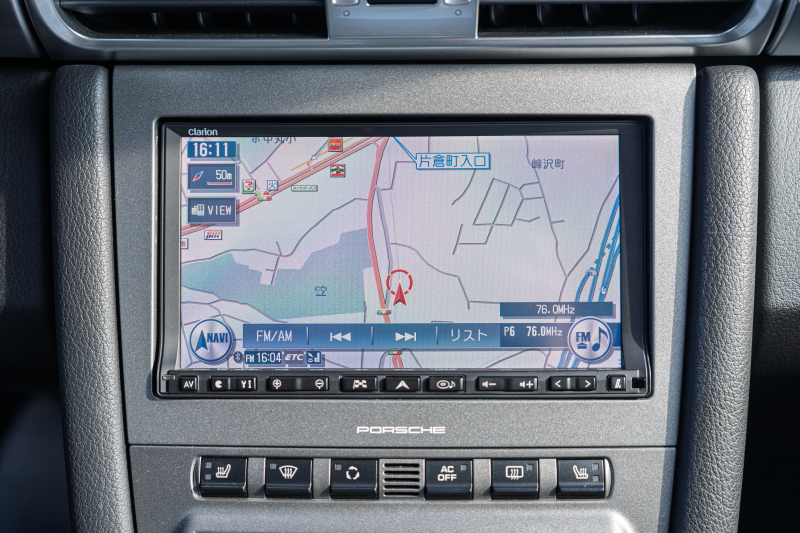 ポルシェ 911(Type997) ｶﾚﾗ4S　ﾌﾞﾗｯｸﾚｻﾞｰｼｰﾄ ｼｰﾄﾋｰﾀｰ ｸﾗﾘｵﾝﾅﾋﾞ ﾌﾙｾｸﾞTV PASM ｶﾚﾗS19ｲﾝﾁAW ｷｾﾉﾝﾍｯﾄﾞﾗｲﾄ ｵｰﾄｴｱｺﾝ PSM ﾊﾞｯｸｶﾒﾗ F/Rﾌｫｸﾞ　2年保証