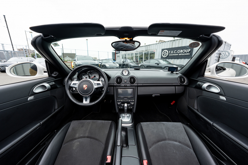 ポルシェ ボクスター(Type987) S ｽﾎﾟｰﾂｸﾛﾉPKG　後期ﾓﾃﾞﾙ ﾌﾞﾗｯｸﾊｰﾌﾚｻﾞｰｼｰﾄ ｼｰﾄﾋｰﾀｰ ﾌﾞﾗｯｸｿﾌﾄﾄｯﾌﾟ ｽﾎﾟｰﾂﾃﾞｻﾞｲﾝｽﾃｱ ﾀﾞｲﾅﾐｯｸｺｰﾅﾘﾝｸﾞﾗｲﾄ ｸﾙｺﾝ ｵｰﾄｴｱｺﾝ 19ｲﾝﾁAW ﾀﾞｳﾝｻｽ　2年保証