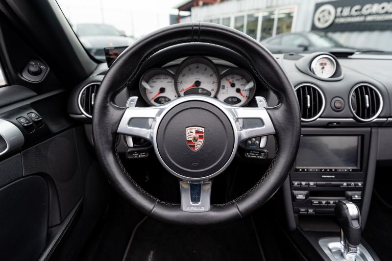 ポルシェ ボクスター(Type987) S ｽﾎﾟｰﾂｸﾛﾉPKG　後期ﾓﾃﾞﾙ ﾌﾞﾗｯｸﾊｰﾌﾚｻﾞｰｼｰﾄ ｼｰﾄﾋｰﾀｰ ﾌﾞﾗｯｸｿﾌﾄﾄｯﾌﾟ ｽﾎﾟｰﾂﾃﾞｻﾞｲﾝｽﾃｱ ﾀﾞｲﾅﾐｯｸｺｰﾅﾘﾝｸﾞﾗｲﾄ ｸﾙｺﾝ ｵｰﾄｴｱｺﾝ 19ｲﾝﾁAW ﾀﾞｳﾝｻｽ　2年保証