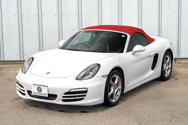 ポルシェ ボクスター(Type981) ﾍﾞｰｽｸﾞﾚｰﾄﾞ ｽﾎﾟｰﾂｸﾛﾉPKG　ﾌﾞﾗｯｸﾚｻﾞｰｲﾝﾃﾘｱ ｼｰﾄﾋｰﾀｰ&ﾍﾞﾝﾁﾚｰﾀｰ ﾚｯﾄﾞｿﾌﾄﾄｯﾌﾟ ﾅﾋﾞTV ｽﾎﾟｰﾂﾃﾞｻﾞｲﾝｽﾃｱﾘﾝｸﾞ PDLS ﾎﾞｸｽﾀｰ18ｲﾝﾁAW　2年保証