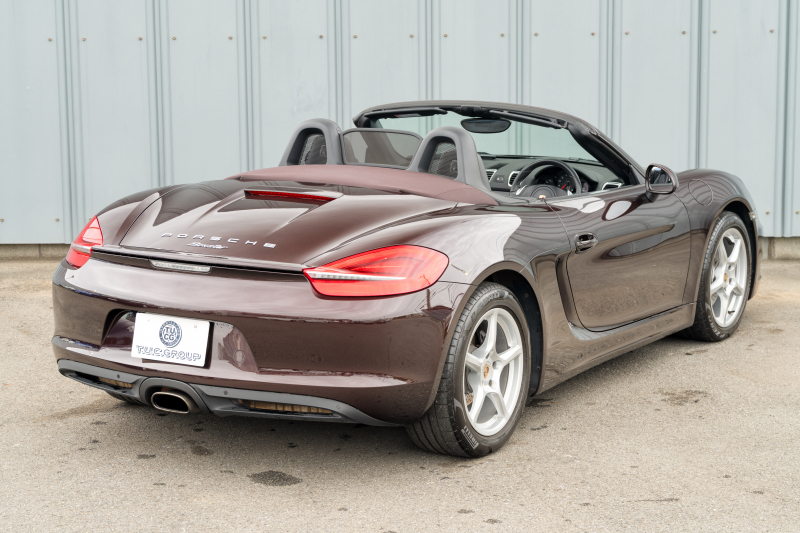 ポルシェ ボクスター(Type981) ﾍﾞｰｽｸﾞﾚｰﾄﾞ　2013年ﾓﾃﾞﾙ 1ｵｰﾅｰ ﾌﾞﾗｯｸﾚｻﾞｰｼｰﾄ ｼｰﾄﾋｰﾀｰ ﾌﾞﾗｳﾝｿﾌﾄﾄｯﾌﾟ ﾅﾋﾞTV PDLS ﾊﾟｰｸｱｼｽﾄ 電動ﾄﾞｱﾐﾗｰ ﾎﾞｸｽﾀｰ18ｲﾝﾁAW　2年保証