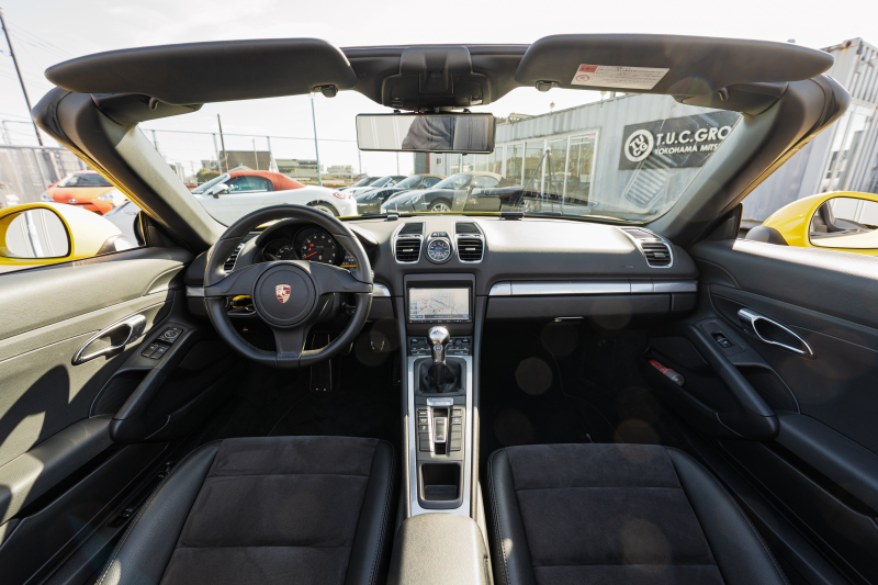 ポルシェ ボクスター(Type981) ﾍﾞｰｽｸﾞﾚｰﾄﾞ ｽﾎﾟｰﾂｸﾛﾉPKG　6速ﾏﾆｭｱﾙ 左ﾊﾝﾄﾞﾙ ﾌﾞﾗｯｸﾊｰﾌﾚｻﾞｰｼｰﾄﾋｰﾀｰ ﾌﾞﾗｯｸｿﾌﾄﾄｯﾌﾟ ﾅﾋﾞTV PDLS 電動Dﾐﾗｰ ﾋﾞﾙｼｭﾀｲﾝ車高調 ﾎﾞｸｽﾀｰS19ｲﾝﾁAW　2年保証