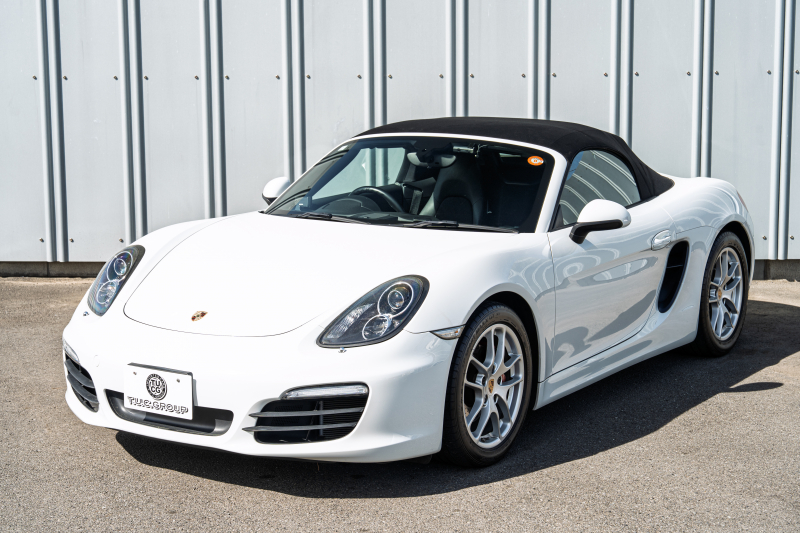 ポルシェ ボクスター(Type981) ﾍﾞｰｽｸﾞﾚｰﾄﾞ　ﾌﾞﾗｯｸﾊｰﾌﾚｻﾞｰ ﾌﾞﾗｯｸｿﾌﾄﾄｯﾌﾟ ﾅﾋﾞTV ｽﾎﾟｰﾂﾃﾞｻﾞｲﾝｽﾃｱﾘﾝｸﾞ PDLS ｵｰﾄA/C 電動Dﾐﾗｰ ｹｲﾏﾝ18ｲﾝﾁAW ｶﾗｰｸﾚｽﾄｾﾝﾀｰｷｬｯﾌﾟ　2年保証