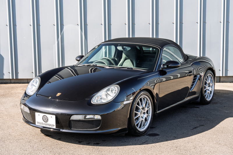 ポルシェ ボクスター(Type987) ﾍﾞｰｽｸﾞﾚｰﾄﾞ　2008年ﾓﾃﾞﾙ 5速ﾏﾆｭｱﾙ ｽﾄｰﾝｸﾞﾚｰﾊｰﾌﾚｻﾞｰ ﾌﾞﾗｯｸｿﾌﾄﾄｯﾌﾟ ｶﾛｯﾂｪﾘｱﾅﾋﾞ ｽﾎﾟｰﾂｽﾃｱﾘﾝｸﾞ ﾋﾞﾙｼｭﾀｲﾝｻｽ 18ｲﾝﾁAW　2年保証