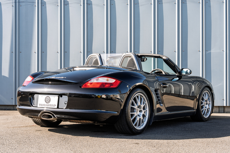 ポルシェ ボクスター(Type987) ﾍﾞｰｽｸﾞﾚｰﾄﾞ　2008年ﾓﾃﾞﾙ 5速ﾏﾆｭｱﾙ ｽﾄｰﾝｸﾞﾚｰﾊｰﾌﾚｻﾞｰ ﾌﾞﾗｯｸｿﾌﾄﾄｯﾌﾟ ｶﾛｯﾂｪﾘｱﾅﾋﾞ ｽﾎﾟｰﾂｽﾃｱﾘﾝｸﾞ ﾋﾞﾙｼｭﾀｲﾝｻｽ 18ｲﾝﾁAW　2年保証