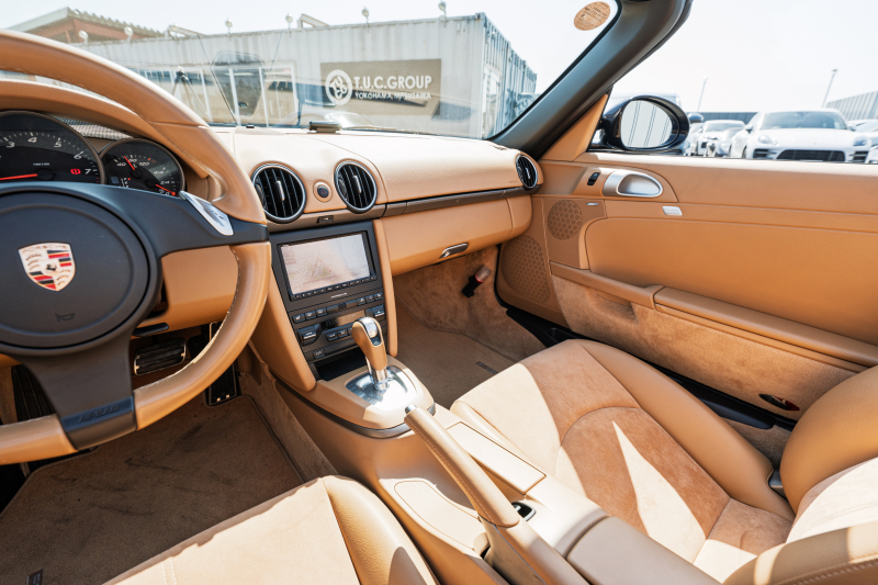 ポルシェ ボクスター(Type987) ﾍﾞｰｽｸﾞﾚｰﾄﾞ　後期ﾓﾃﾞﾙ ﾍﾞｰｼﾞｭﾊｰﾌﾚｻﾞｰｼｰﾄ ｼｰﾄﾋｰﾀｰ ﾌﾞﾗｯｸｿﾌﾄﾄｯﾌﾟ ｸﾗﾘｵﾝﾅﾋﾞTV ﾀﾞｲﾅﾐｯｸｺｰﾅﾘﾝｸﾞﾗｲﾄ ｵｰﾄｴｱｺﾝ ﾎﾞｸｽﾀｰ17ｲﾝﾁAW　2年保証