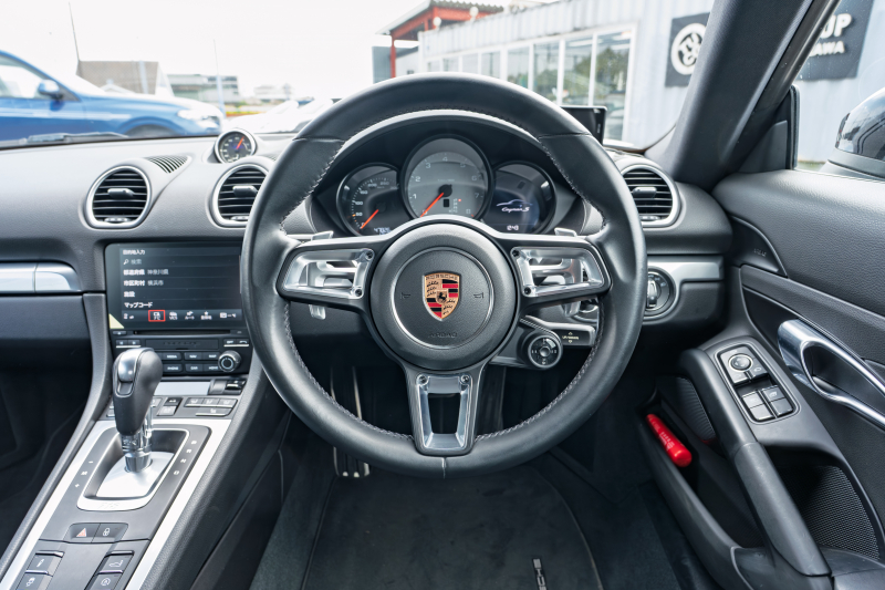 ポルシェ 718 ケイマン S ｽﾎﾟｰﾂｸﾛﾉPKG　ﾌﾞﾗｯｸﾊｰﾌﾚｻﾞｰｼｰﾄ PCMﾅﾋﾞ AppleCarplay GTｽﾎﾟｰﾂｽﾃｱ TPM ｷｾﾉﾝ 電格ﾐﾗｰ ｹｲﾏﾝS19ｲﾝﾁAW ﾊﾟｰｸｱｼｽﾄ　2年保証