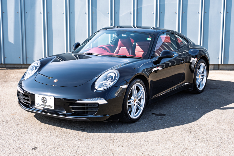 ポルシェ 911(Type991.1) ｶﾚﾗ　MY14 ｶﾚﾗﾚｯﾄﾞﾚｻﾞｰｲﾝﾃﾘｱ 14Wayｴﾚｸﾄﾘｯｸｼｰﾄ ｼｰﾄﾋｰﾀｰ ｽﾄﾗｰﾀﾞﾅﾋﾞ ﾌﾙｾｸﾞTV Bｶﾒﾗ PDLS ｽﾎﾟｰﾂﾃﾞｻﾞｲﾝｽﾃｱﾘﾝｸﾞ ｵｰﾄｴｱｺﾝ 電動Dﾐﾗｰ TPM ｶﾚﾗ19ｲﾝﾁAW　2年保証