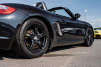 ポルシェ ボクスター(Type987) ﾍﾞｰｽｸﾞﾚｰﾄﾞ　5速ﾏﾆｭｱﾙ 左ﾊﾝﾄﾞﾙ ﾌﾞﾗｯｸﾊｰﾌﾚｻﾞｰｼｰﾄ ｼｰﾄﾋｰﾀｰ ﾌﾞﾗｯｸｿﾌﾄﾄｯﾌﾟ ｶﾛｯﾂｪﾘｱﾅﾋﾞ ﾌﾙｾｸﾞTV ｷｾﾉﾝ ﾎﾞｸｽﾀｰS18ｲﾝﾁAW　2年保証