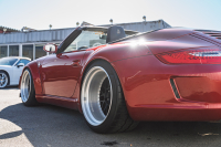 ポルシェ 911(Type997) ｶﾚﾗ4 ｶﾌﾞﾘｵﾚ　RWB997 ﾚｷﾞｭﾗｰﾜｲﾄﾞﾎﾞﾃﾞｨ RWBｺﾗﾎﾞﾚｰｼｮﾝWORK Meister19AW Fﾀﾞｳﾝｻｽ ﾘｱ車高調 黒革 ﾅﾋﾞTV ETC FCLﾘﾝｸﾞｷｾﾉﾝ LEDﾄﾞﾗｲﾋﾞﾝｸﾞﾗｲﾄ&ﾃｰﾙ ﾊﾟﾄﾞﾙｼﾌﾄ