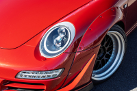 ポルシェ 911(Type997) ｶﾚﾗ4 ｶﾌﾞﾘｵﾚ　RWB997 ﾚｷﾞｭﾗｰﾜｲﾄﾞﾎﾞﾃﾞｨ RWBｺﾗﾎﾞﾚｰｼｮﾝWORK Meister19AW Fﾀﾞｳﾝｻｽ ﾘｱ車高調 黒革 ﾅﾋﾞTV ETC FCLﾘﾝｸﾞｷｾﾉﾝ LEDﾄﾞﾗｲﾋﾞﾝｸﾞﾗｲﾄ&ﾃｰﾙ ﾊﾟﾄﾞﾙｼﾌﾄ