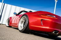 ポルシェ 911(Type997) ｶﾚﾗ4 ｶﾌﾞﾘｵﾚ　RWB997 ﾚｷﾞｭﾗｰﾜｲﾄﾞﾎﾞﾃﾞｨ RWBｺﾗﾎﾞﾚｰｼｮﾝWORK Meister19AW Fﾀﾞｳﾝｻｽ ﾘｱ車高調 黒革 ﾅﾋﾞTV ETC FCLﾘﾝｸﾞｷｾﾉﾝ LEDﾄﾞﾗｲﾋﾞﾝｸﾞﾗｲﾄ&ﾃｰﾙ ﾊﾟﾄﾞﾙｼﾌﾄ