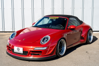ポルシェ 911(Type997) ｶﾚﾗ4 ｶﾌﾞﾘｵﾚ　RWB997 ﾚｷﾞｭﾗｰﾜｲﾄﾞﾎﾞﾃﾞｨ RWBｺﾗﾎﾞﾚｰｼｮﾝWORK Meister19AW Fﾀﾞｳﾝｻｽ ﾘｱ車高調 黒革 ﾅﾋﾞTV ETC FCLﾘﾝｸﾞｷｾﾉﾝ LEDﾄﾞﾗｲﾋﾞﾝｸﾞﾗｲﾄ&ﾃｰﾙ ﾊﾟﾄﾞﾙｼﾌﾄ